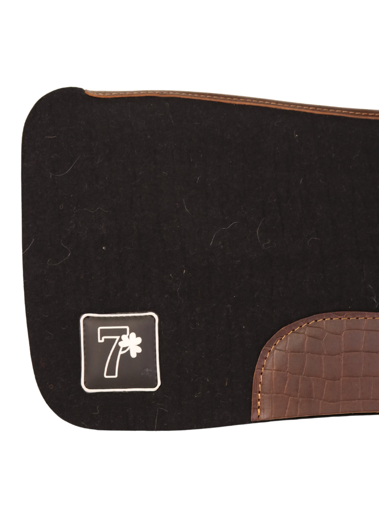 Tapis Western Noir Alligator brun NOUVEAU LOGO
