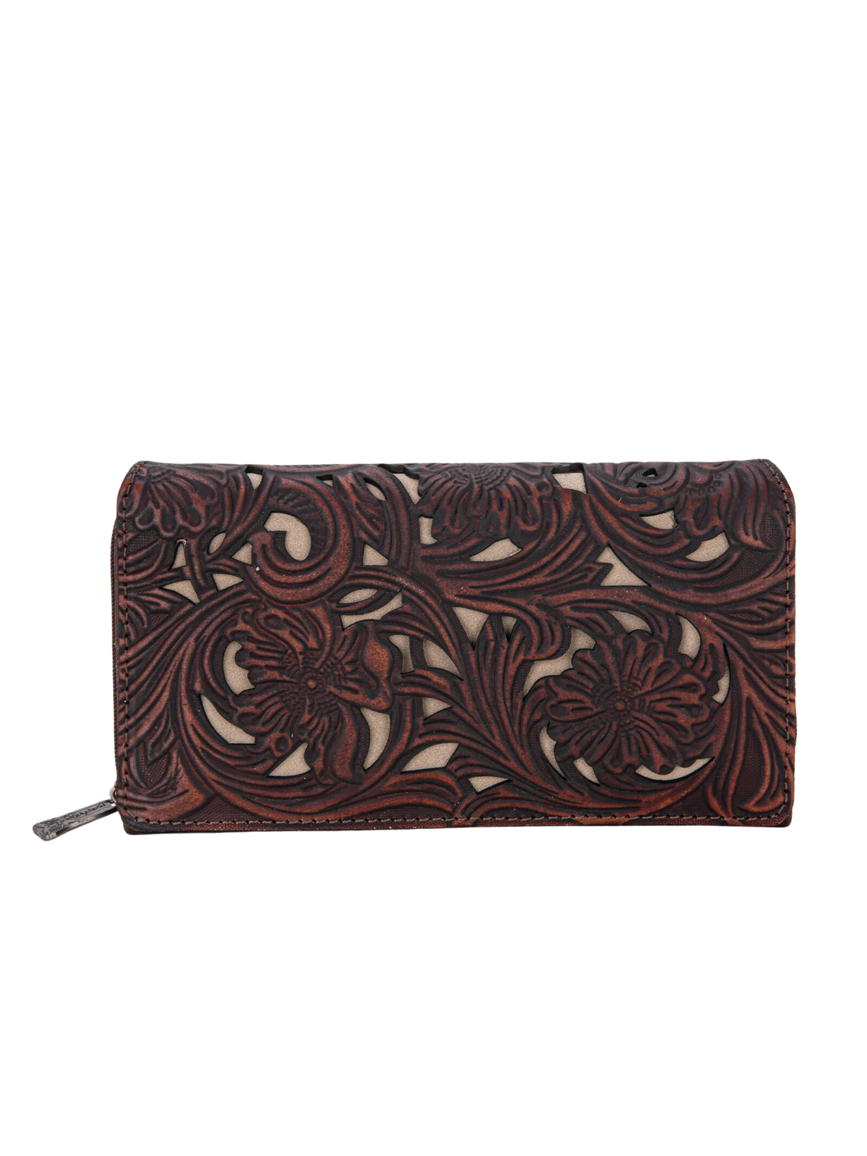 Porte-Monnaie Floral Tooled