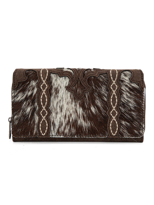 Portefeuille Genuine Hair-On Cowhide RFID