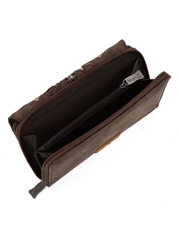 Portefeuille Genuine Hair-On Cowhide RFID