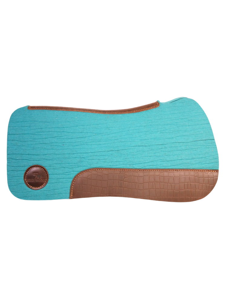 Tapis Western Turquoise Alligator Brun