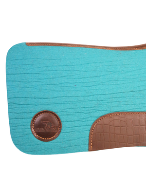 Tapis Western Turquoise Alligator Brun