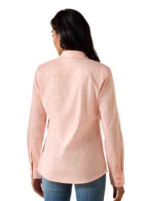 Chemise Western Team Kirby Tropical Peach Geo - Femme