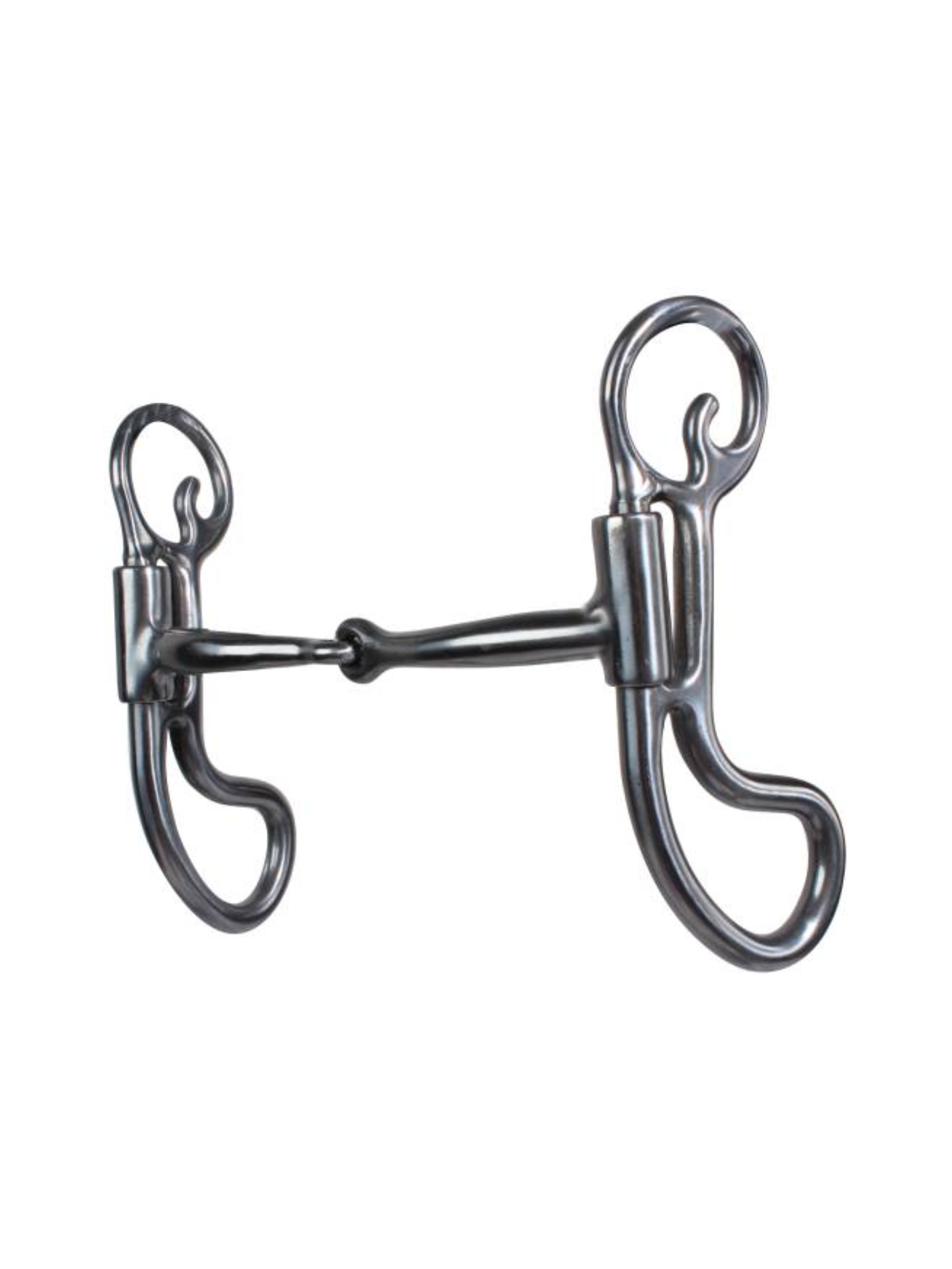Embout à Poney Snaffle – Articulé Demi-joue – Acier Inoxydable 3,5″ – Sans Marque