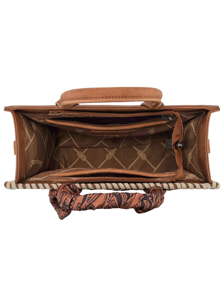 Sac à main Western Whipstitch Aztec avec poignées et bandoulière