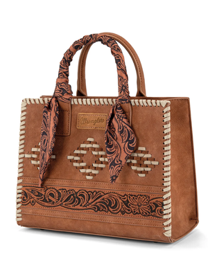 Sac à main Western Whipstitch Aztec avec poignées et bandoulière