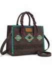 Sac à main Western Whipstitch Aztec avec poignées et bandoulière