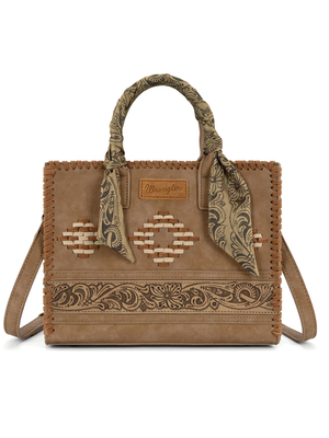 Sac à main Western Whipstitch Aztec avec poignées et bandoulière