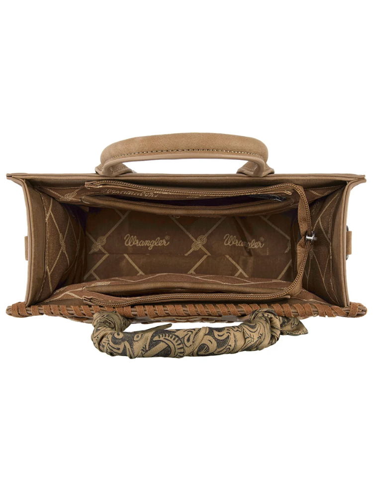 Sac à main Western Whipstitch Aztec avec poignées et bandoulière