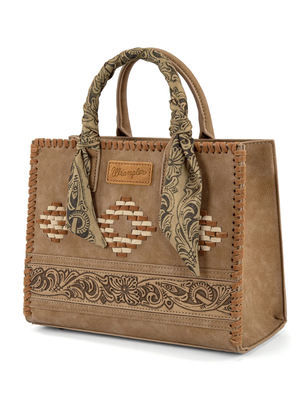 Sac à main Western Whipstitch Aztec avec poignées et bandoulière
