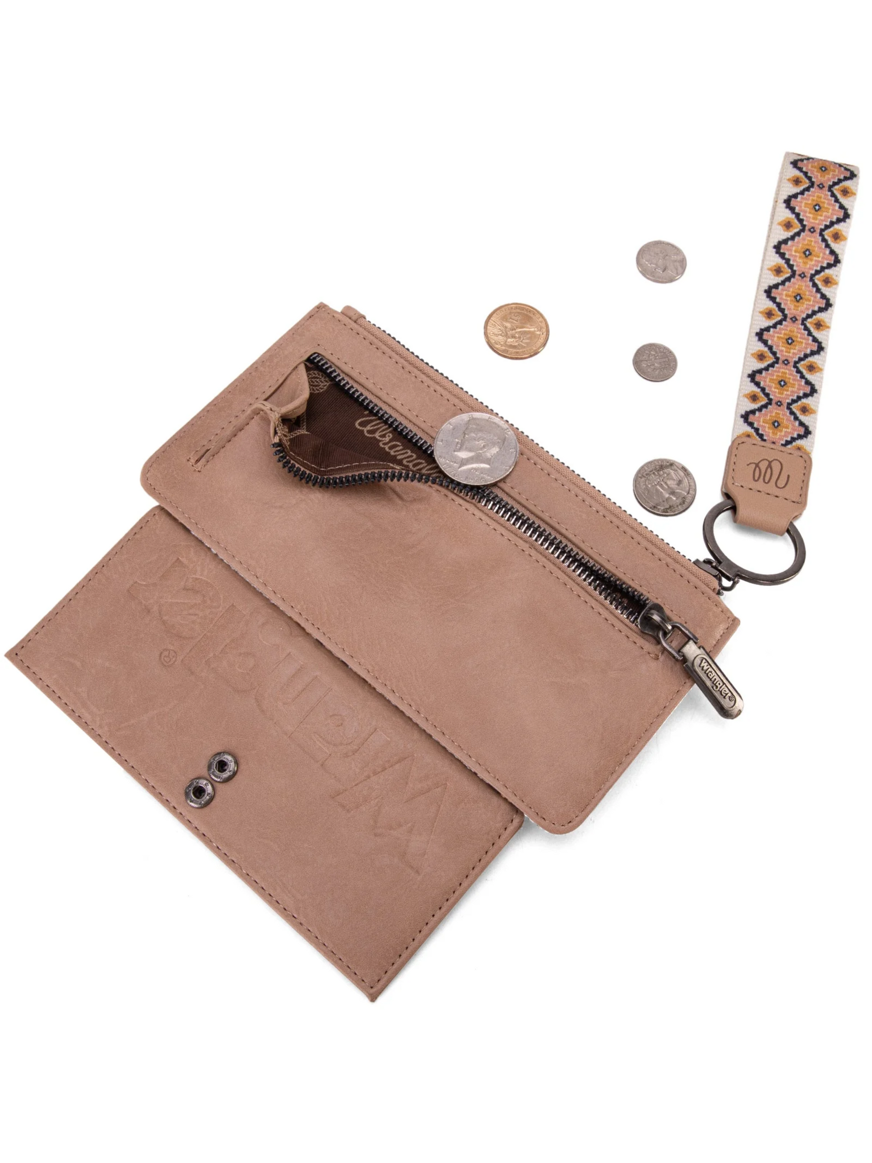 Porte-Monnaie Aztec Bi-fold Tan