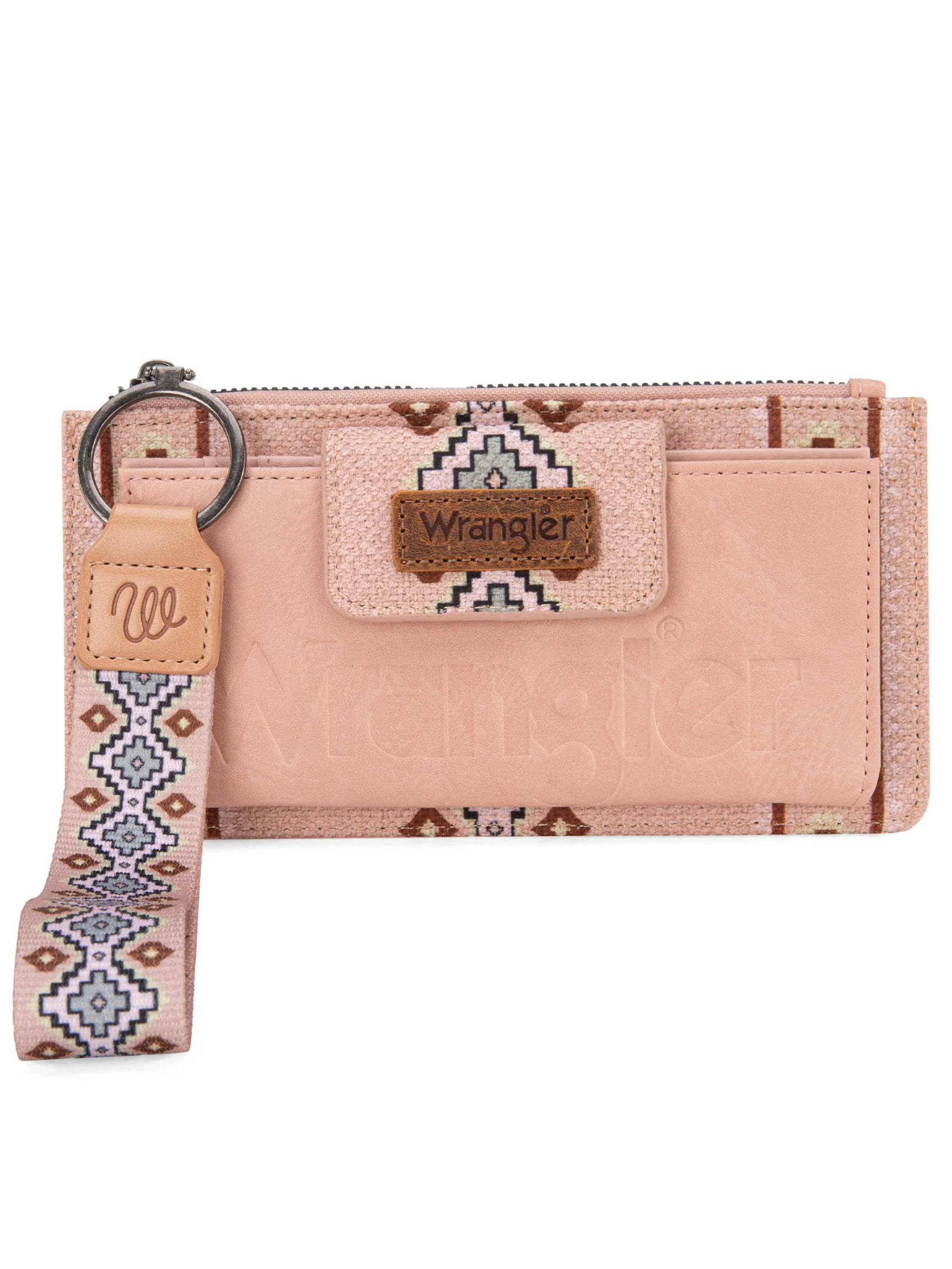 Aztec Bi-fold Coin Purse Pink