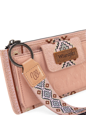 Aztec Bi-fold Coin Purse Pink