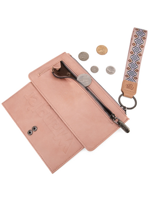 Aztec Bi-fold Coin Purse Pink