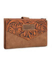 Portefeuille Floral Tooled Bi-Fold