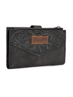 Portefeuille Floral Tooled Bi-Fold