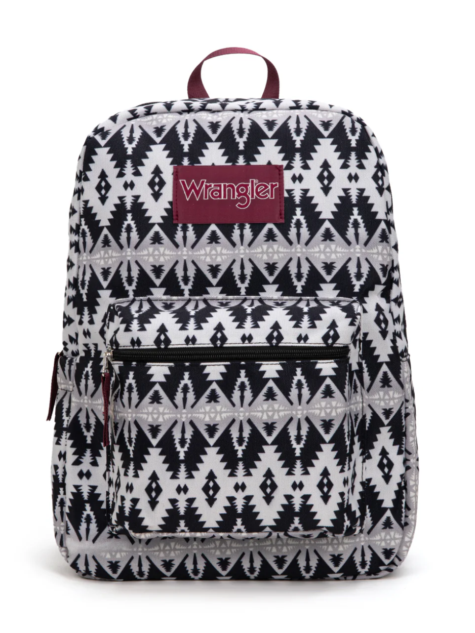 Aztec pattern backpack