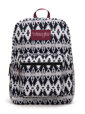Aztec pattern backpack