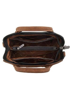 Petit sac à main Western tressé à poignée et bandoulière