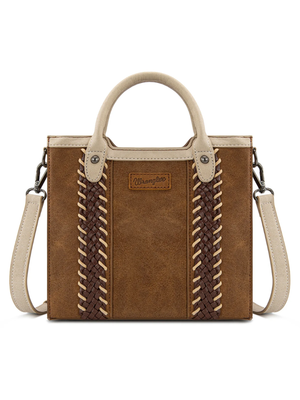 Petit sac à main Western tressé à poignée et bandoulière