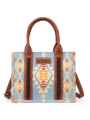 Light Blue Aztec Handbag - Small