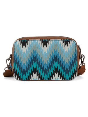 Sac à bandoulière Aztèque avec Compartiment Portefeuille