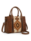Aztec Floral Engraved Handbag