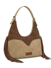 Sac hobo à Frange Floral Tooled