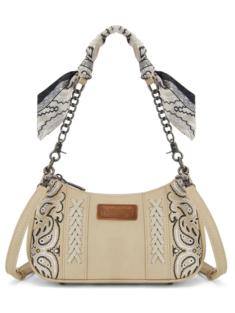 Braided Paisley Bandana Shoulder Bag