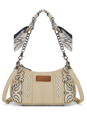 Braided Paisley Bandana Shoulder Bag