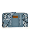 Portefeuille Braided Paisley Bandana avec dragonne