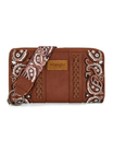 Portefeuille Braided Paisley Bandana avec dragonne