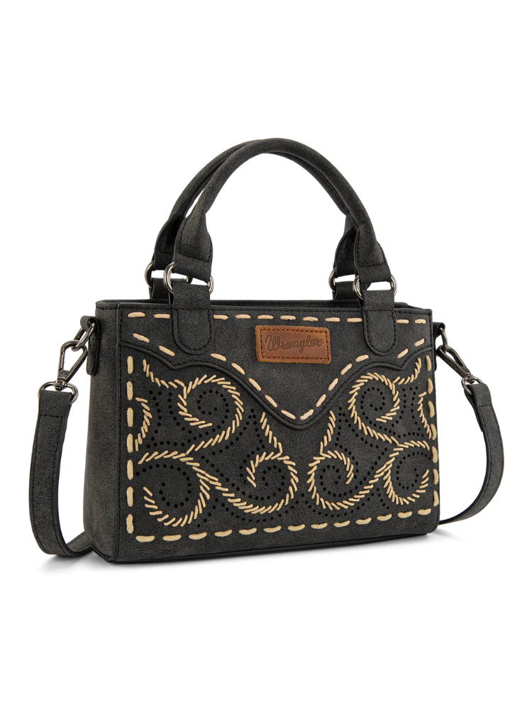 Mini sac à main satchel / bandoulière Embroidered Swirl