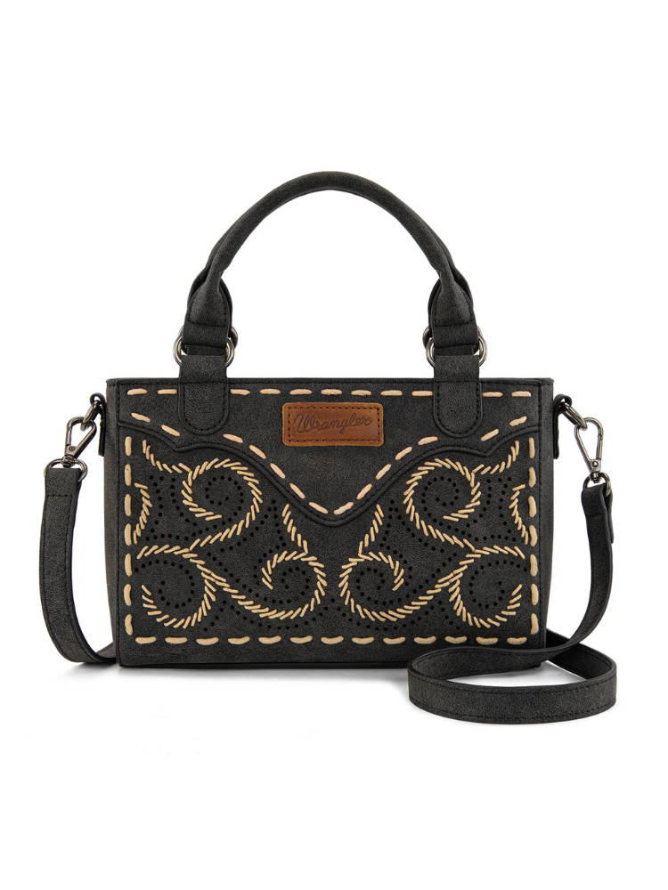 Mini sac à main satchel / bandoulière Embroidered Swirl