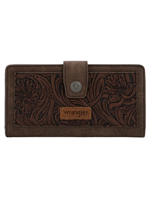 Portefeuille Western Floral Tooled RFID