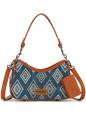 Sac à main Aztec Studded Denim avec mini pochette