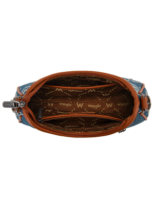 Sac à main Aztec Studded Denim avec mini pochette