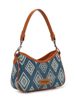 Sac à main Aztec Studded Denim avec mini pochette