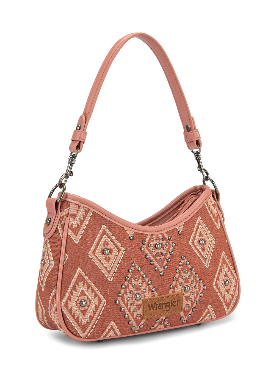 Sac à main Aztec Studded Denim avec mini pochette