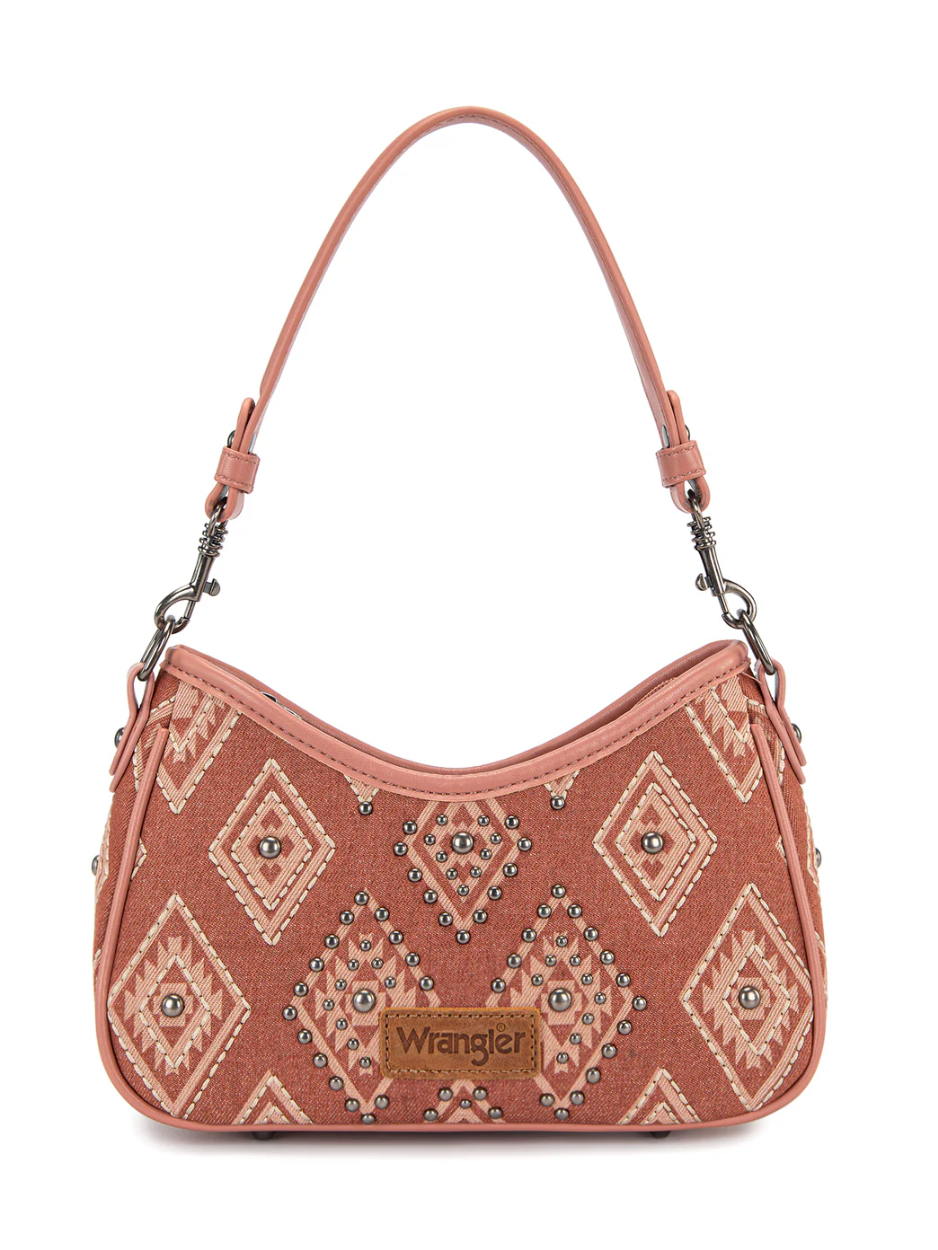 Sac à main Aztec Studded Denim avec mini pochette