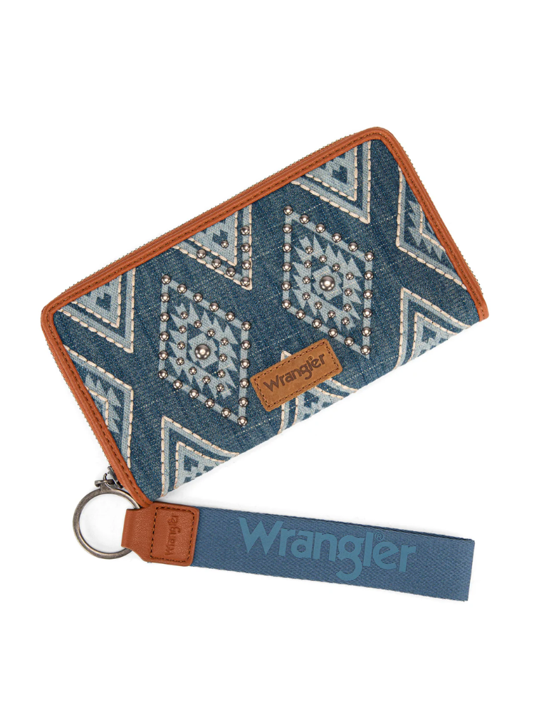 Portefeuille à Dragonne Aztec Studded