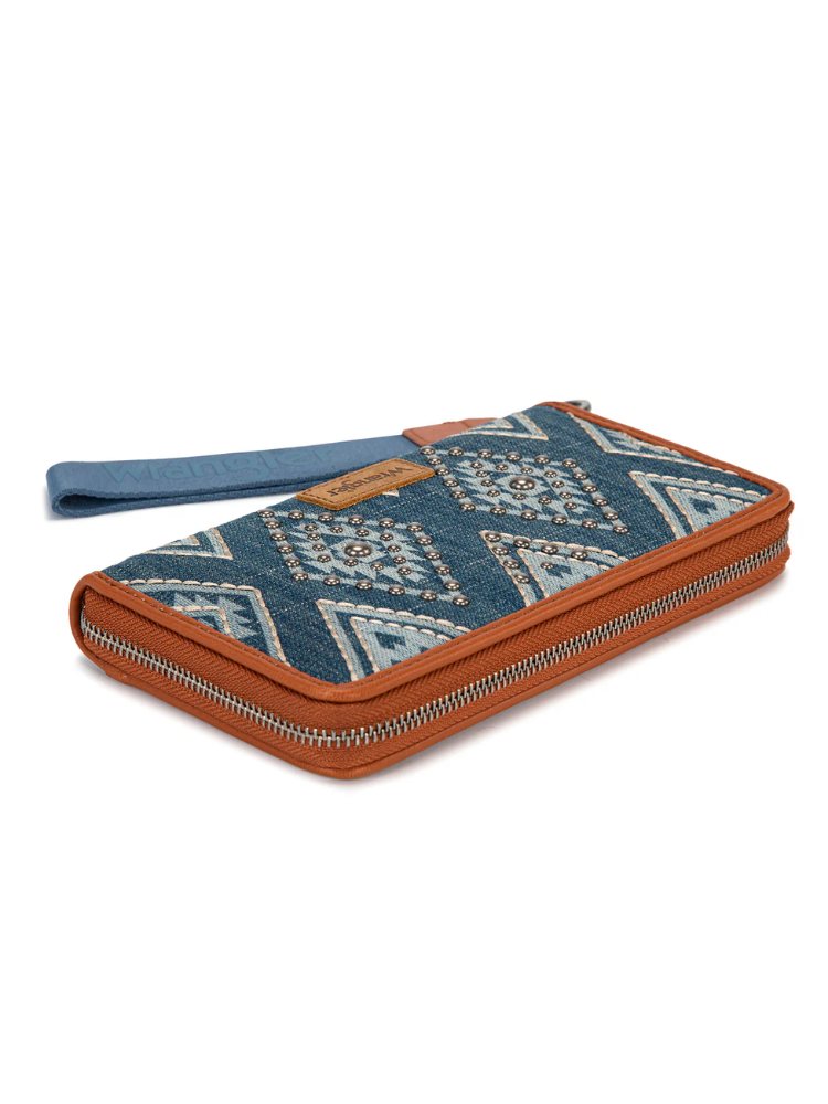 Portefeuille à Dragonne Aztec Studded