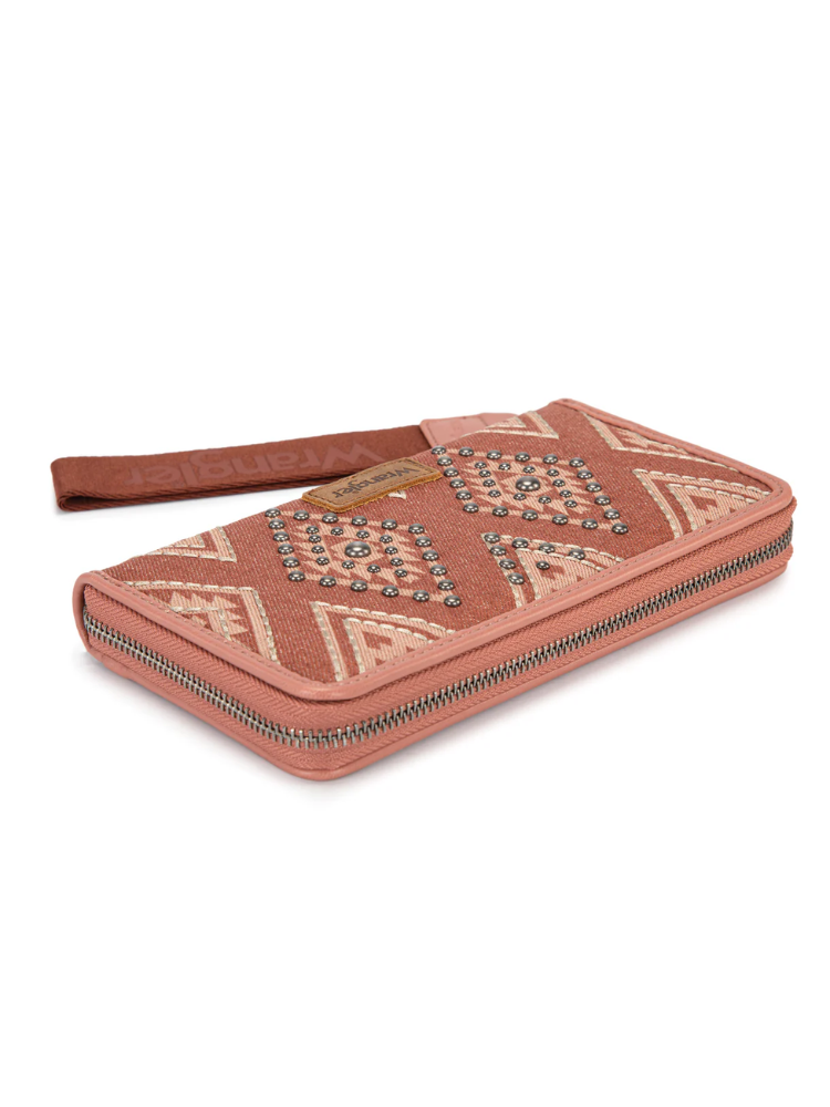 Portefeuille à Dragonne Aztec Studded