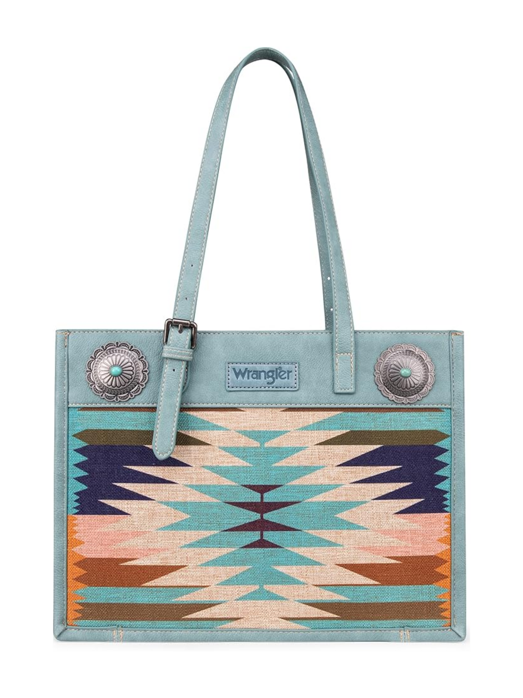 Southwest Art Print Turquoise Handbag