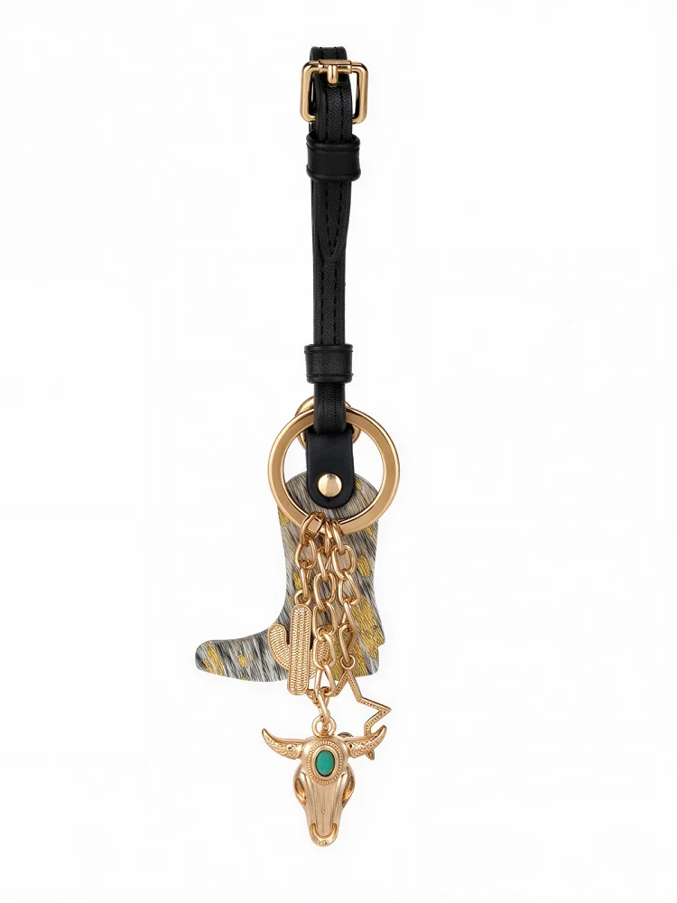 Breloque de sac Western en botte de cowboy