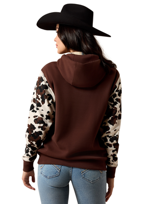 Chandail à capuchon Logo 2.0 Cow Print - Femme