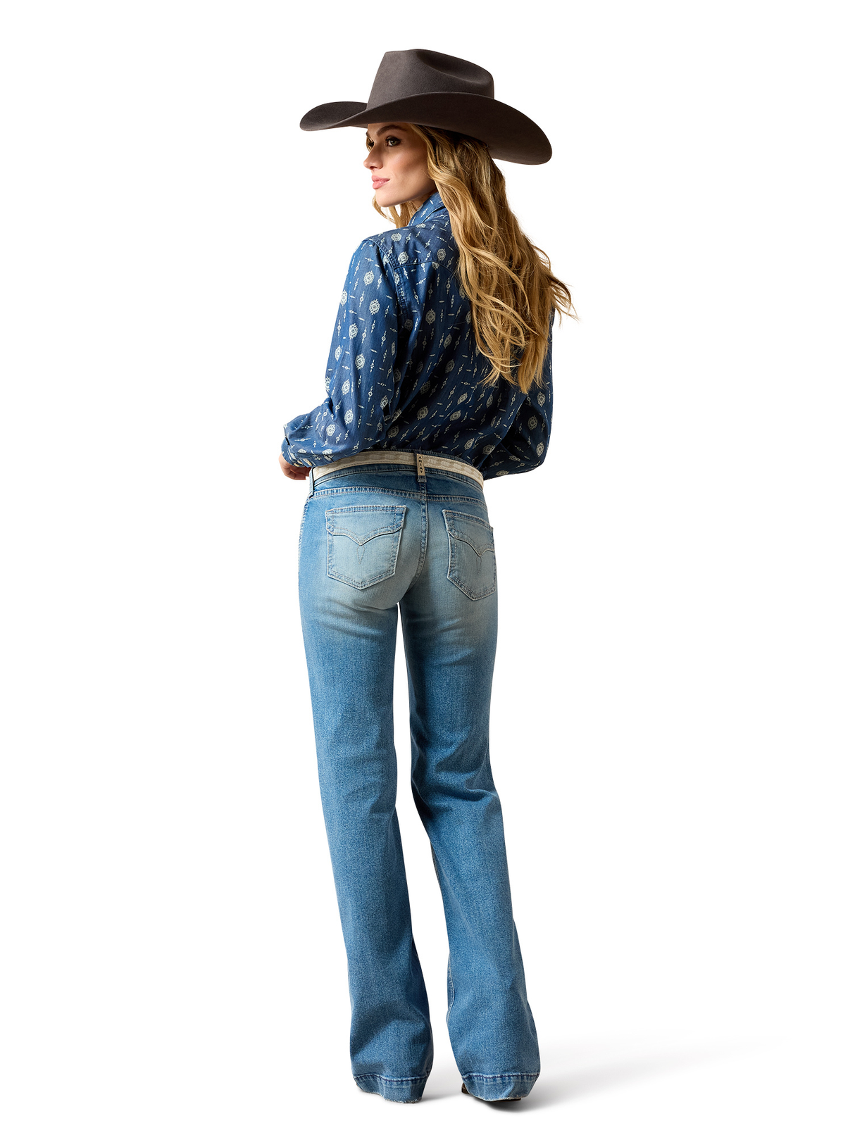 Jeans Western Clara Trouser taille mi-haute Yuba - Femme