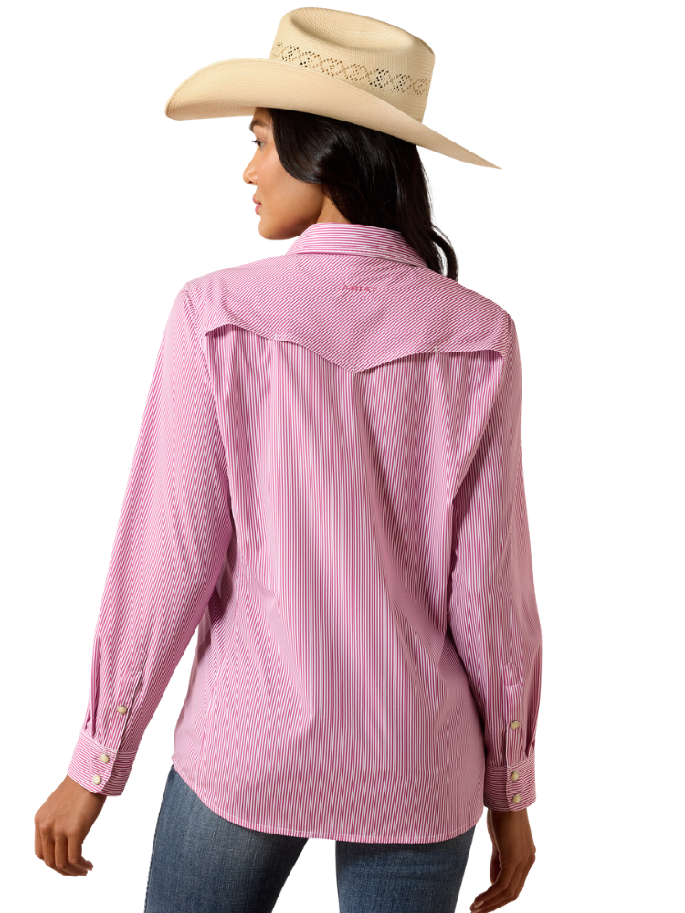 Chemise Western VentTEK Rose Sorbet Stripe - Femme