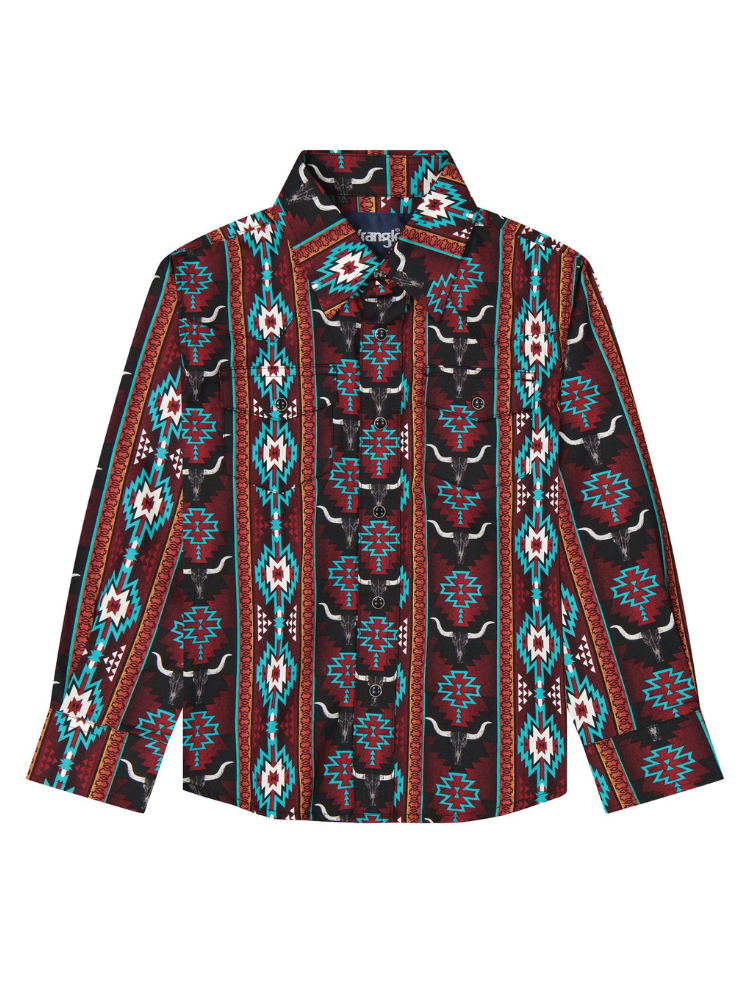 Chemise Western Checotah rouge - Garçon