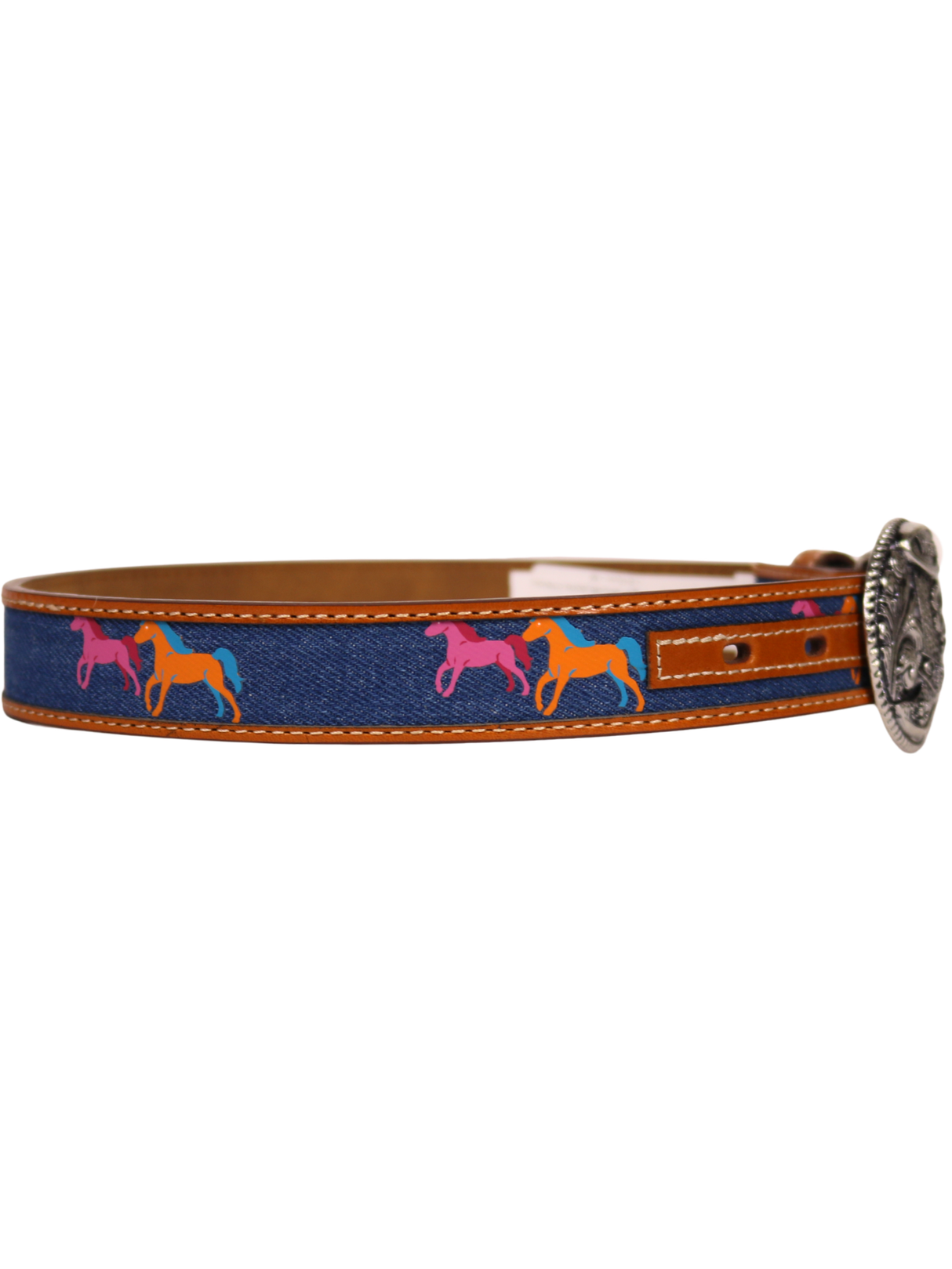 Western Denim Horse Belt with Boot Buckle - Child